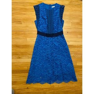 Sandro Lace Dress Blue Womens